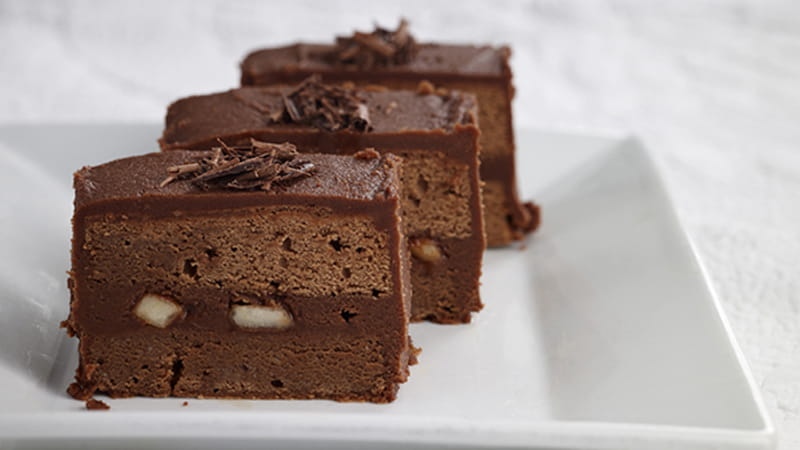 recipe image Σοκολατίνες με αχλάδι
