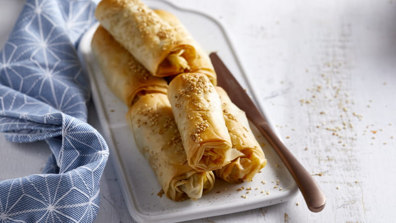 recipe image Χειροποίητες ανοιξιάτικες φλογέρες με λαχανικά