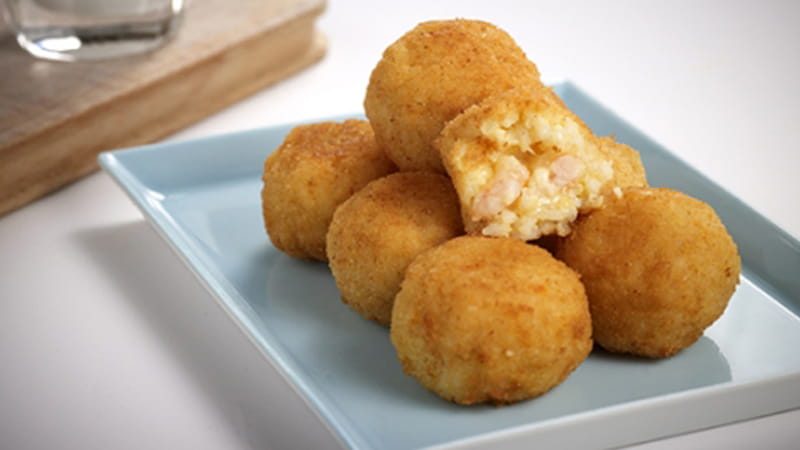 recipe image Κροκέτες με γαρίδες και ρύζι