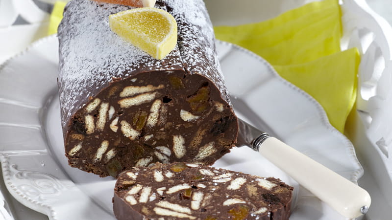 recipe image Γλυκό σαλάμι ή κορμός σοκολάτας