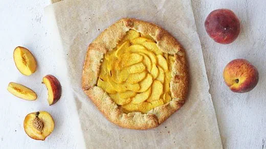 recipe image Τάρτα με ροδάκινα