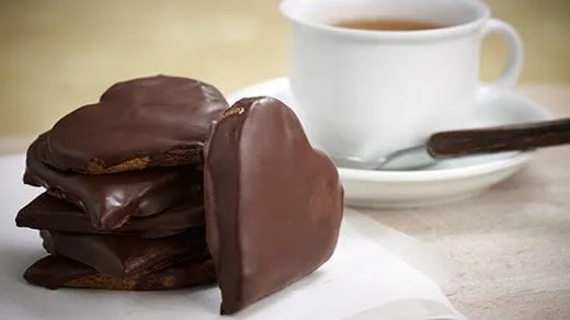 recipe image Μπισκότα Καρδιές Αμυγδάλου