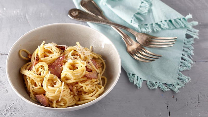 recipe image Spaghetti Carbonara (Σπαγγέτι Καρμπονάρα)