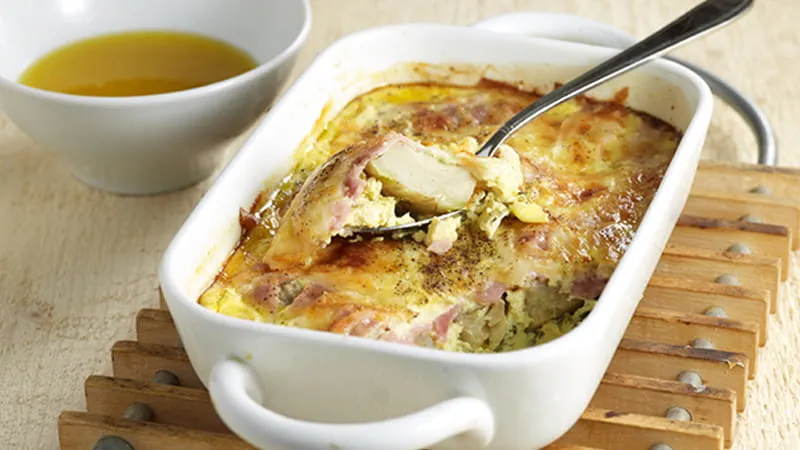 recipe image Αγκινάρες ογκρατέν με σάλτσα