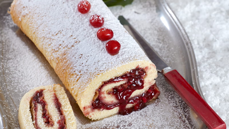 recipe image Ρολό με μαρμελάδα ρόδι
