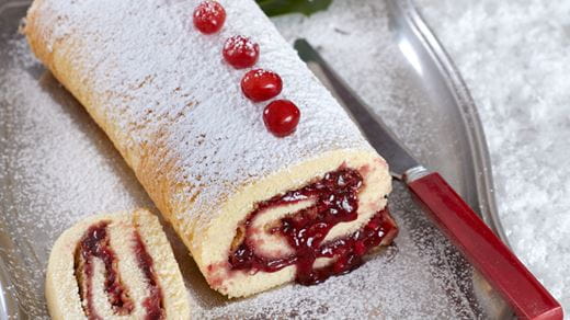 recipe image Ρολό με μαρμελάδα ρόδι