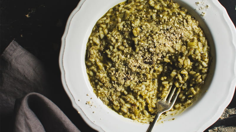 recipe image Vegan ριζότο με βλήτα μυρωδικά