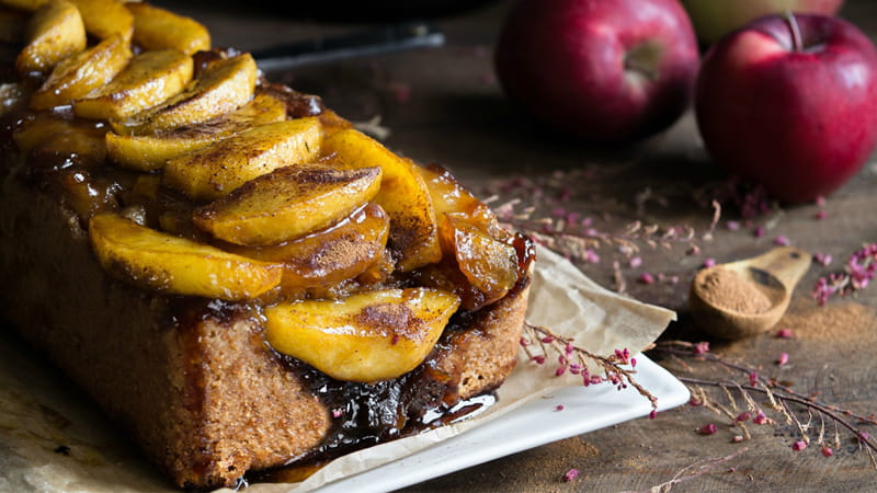 recipe image Ανάποδη Μηλόπιτα-Κέικ