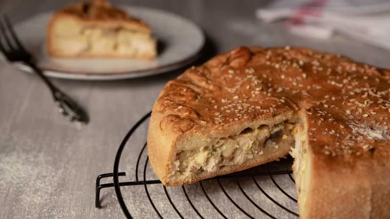 recipe image Κοτόπιτα με χωριάτικο φύλλο