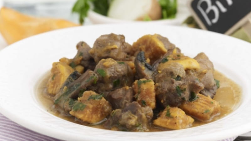 recipe image Μοσχαράκι γάλακτος με γλυκοπατάτες