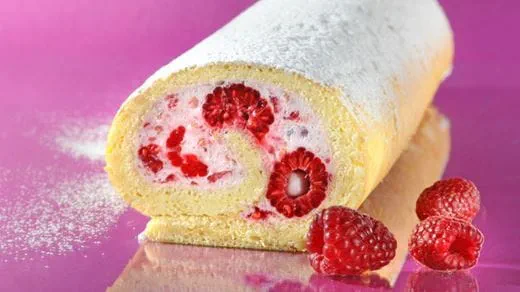 recipe image Raspberry delight (ελβετικό ρολό με βατόμουρα)