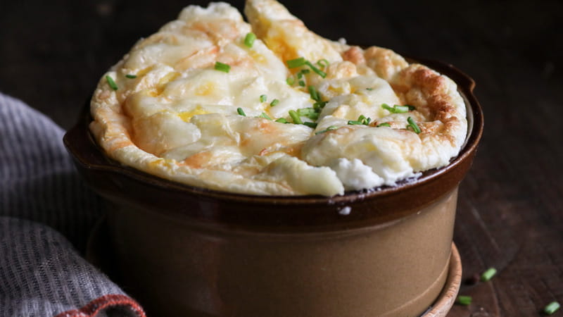 recipe image Σουφλέ με μπεσαμέλ και φέτα