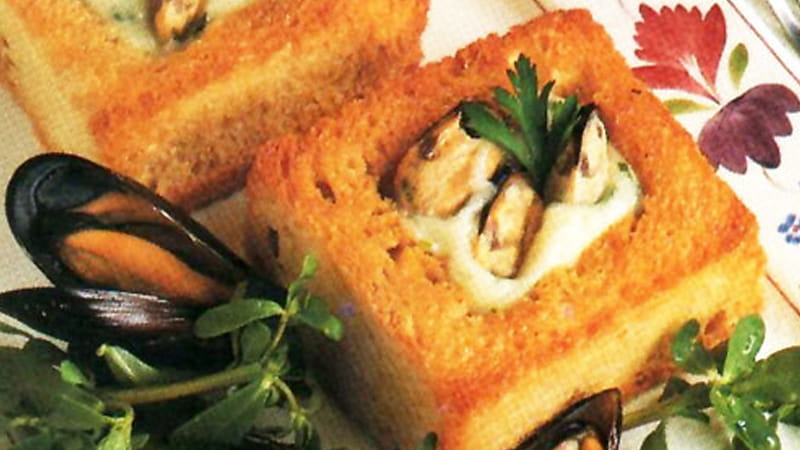 recipe image Μύδια με άσπρη σάλτσα