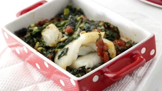 recipe image Γλώσσες με σπανάκι