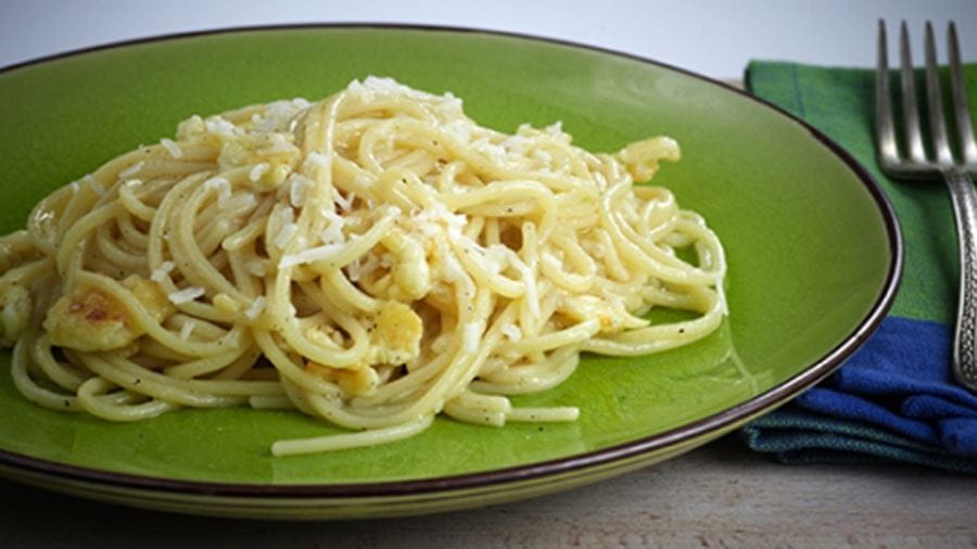 recipe image Μακαρόνια με σάλτσα σκόρδου