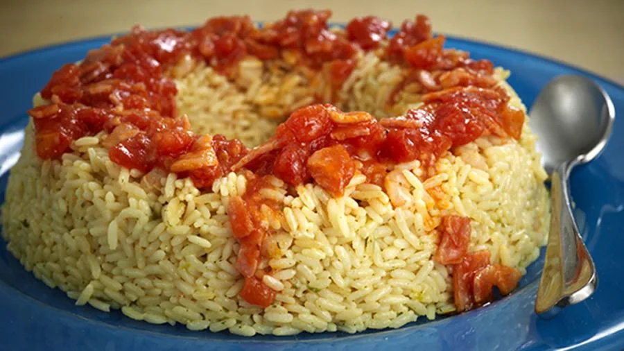 recipe image Ρύζι με γαρίδες και σάλτσα