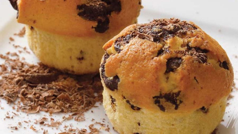 recipe image Muffins με κομματάκια σοκολάτας