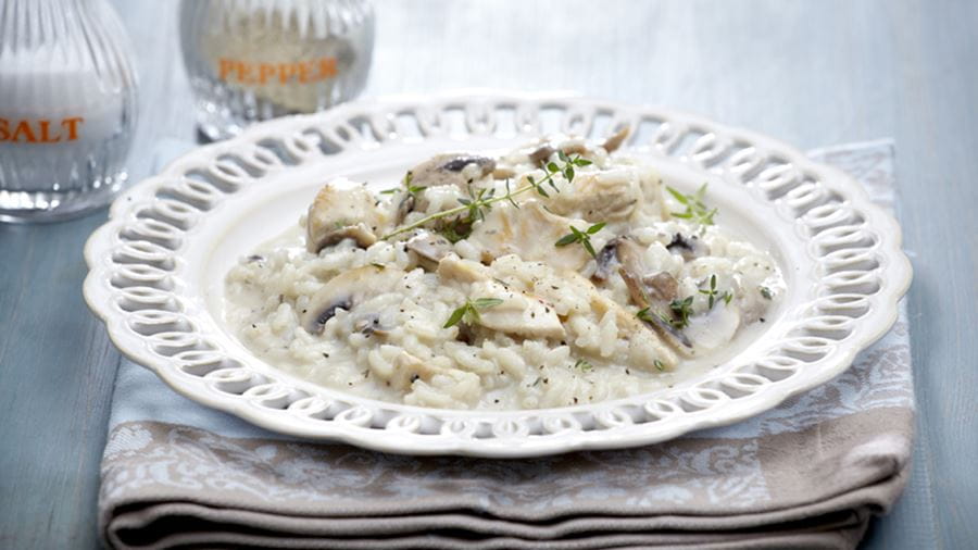 recipe image Ριζότο με κοτόπουλο και μανιτάρια