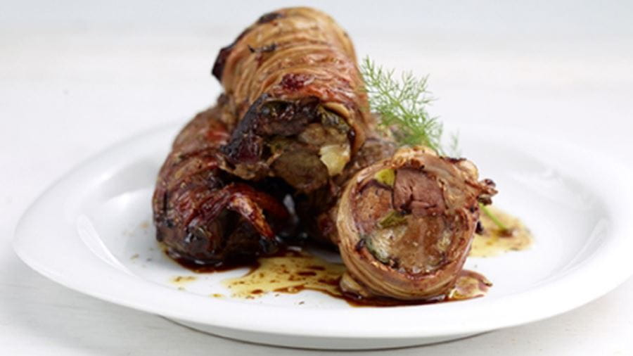 recipe image Γαρδουμπάκια με πιπεριά και κρασί