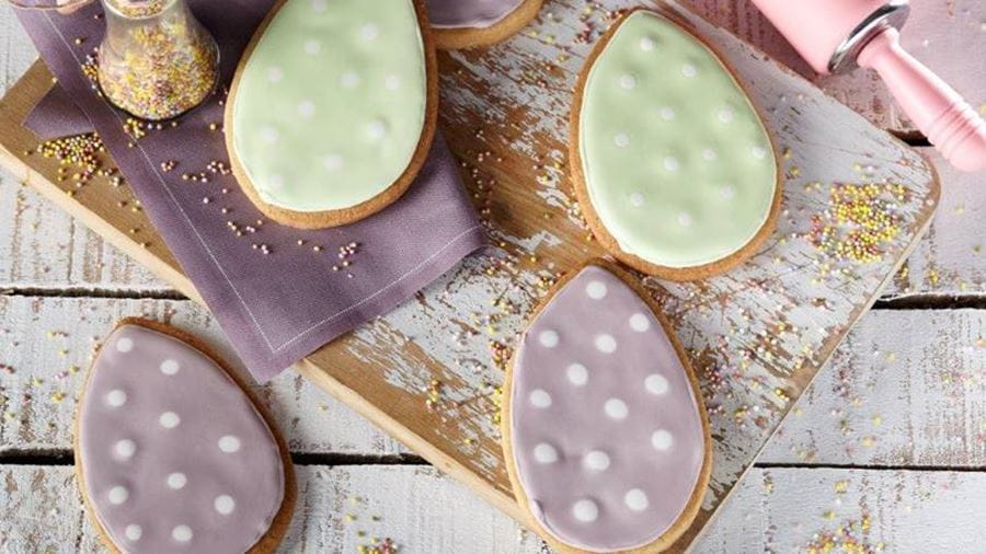 recipe image Μπισκότα Πασχαλινά Αυγά
