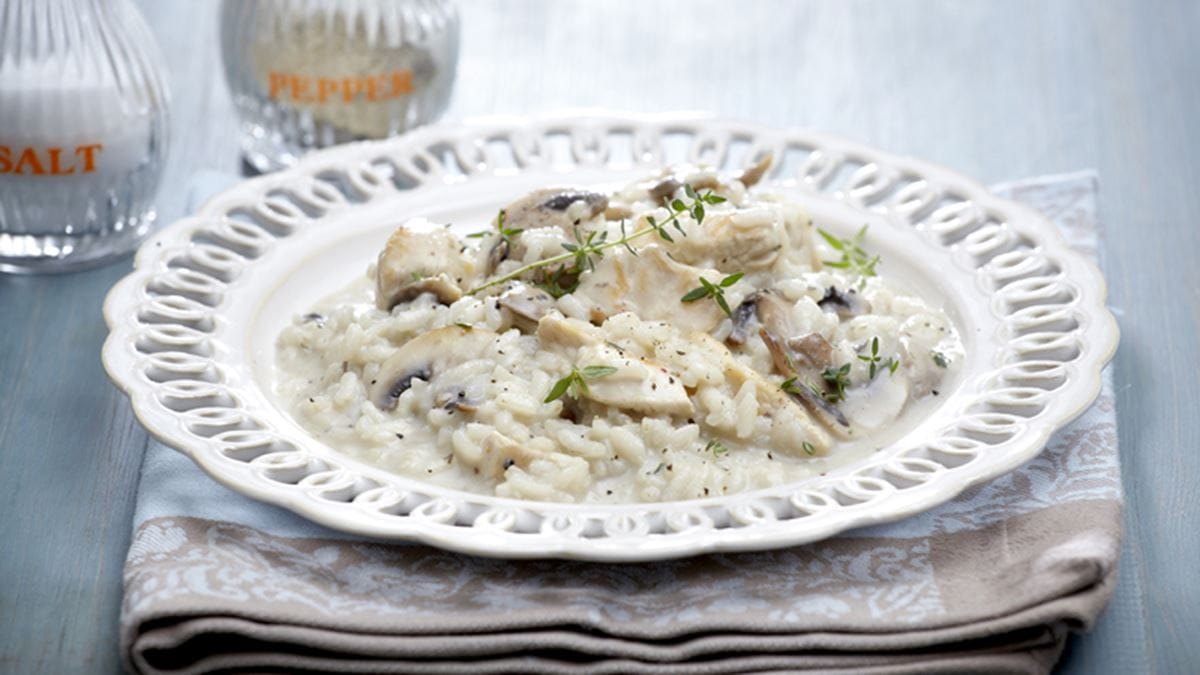 recipe image Ριζότο με κοτόπουλο και μανιτάρια